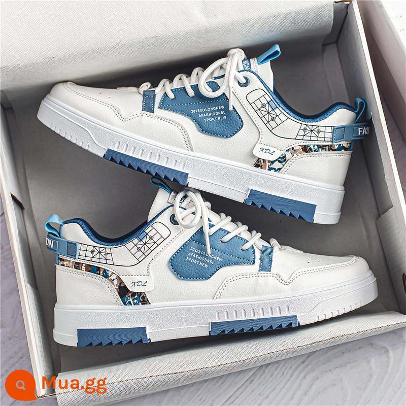 Giày Nam Mùa Xuân Mới 2023 Bé Trai Tất Cả Trận Đấu Hạt Điều Hoa Giày Sneaker Mùa Hè Cao Cấp Hợp Thời Trang Thương Hiệu Giày Thể Thao - [Phong cách da] Hoa lan trắng