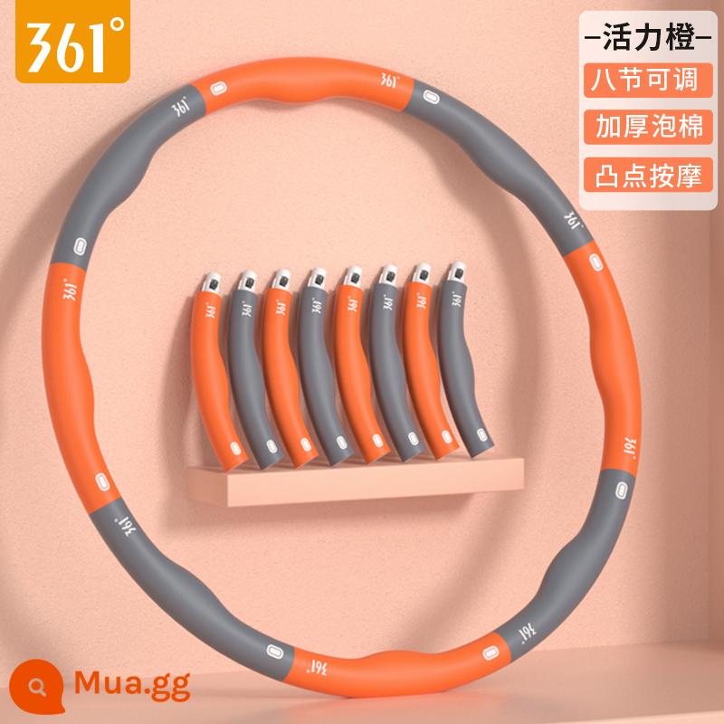 361 độ hula hoop nịt bụng giảm cân tập thể dục đặc biệt mồ hôi nữ dây trưởng thành bụng mỏng eo thon hiện vật - Màu cam rực rỡ [Thêm vào mục yêu thích và ưu tiên mua hàng]