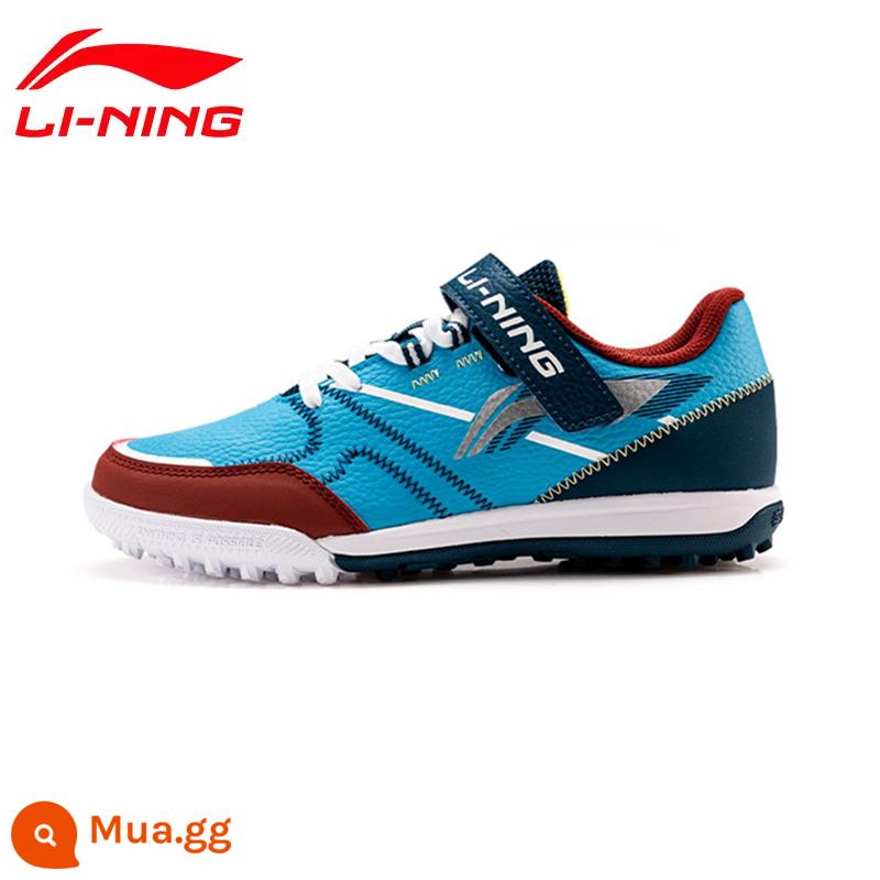 Giày đá bóng Li Ning nam đinh gãy người lớn trẻ em giày tập bóng đá nam nữ học sinh tiểu học thanh niên tf sneakers - màu xanh Na Uy