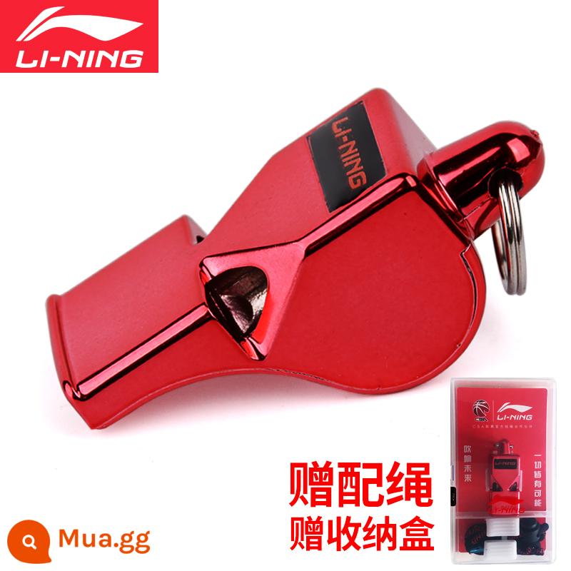 Li Ning còi giáo viên thể thao còi bóng rổ trọng tài huấn luyện viên huấn luyện thể thao ngoài trời cuộc thi đặc biệt cá heo lớn - Li Ninghong-Mạ Điện Model [Dây buộc miễn phí + Miếng bảo vệ miệng/954-3]