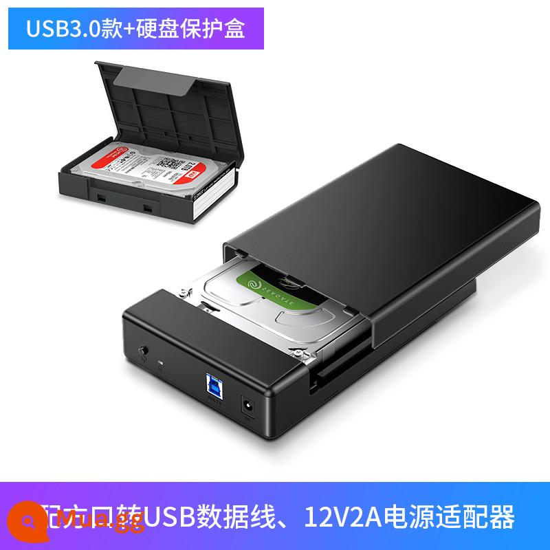 Hộp ổ cứng Orico Orico 3.5/2.5 inch usb3.0 cơ học trạng thái rắn ssd thay đổi ổ cứng di động bên ngoài vỏ hộp máy tính để bàn đa năng máy tính xách tay máy tính xách tay đầu đọc sata bên ngoài - [Chuẩn USB3.0 + hộp bảo vệ ổ cứng]