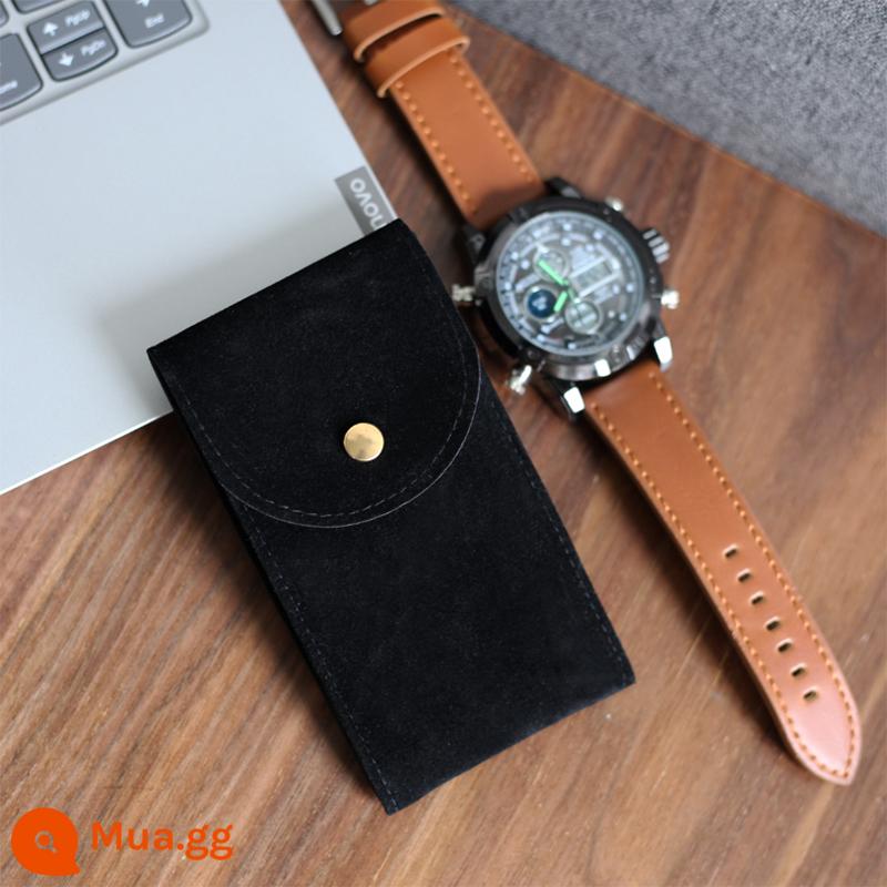 Green ghost watch storage bag portable watch bag travel watch bag protection bag nhung hộp đồng hồ single storage box - đen