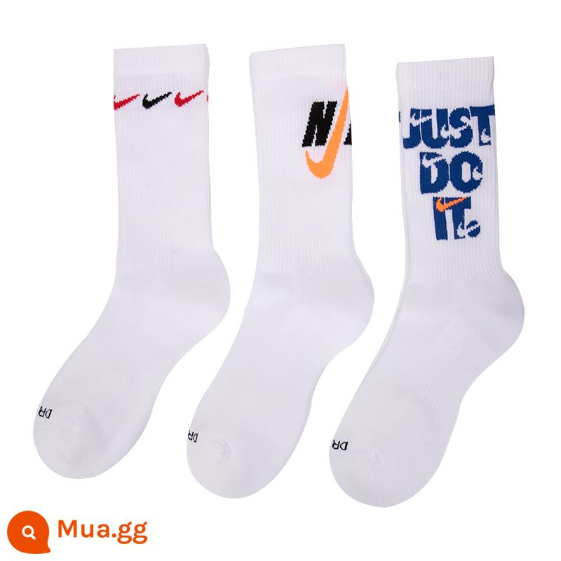 Vớ Nike Nike vớ nam nữ mùa xuân 2023 vớ móc nhỏ mới 3 đôi vớ thể thao DH3822 - DH3822-902 Quầy hàng chính hãng, phạt hàng giả, ba đôi