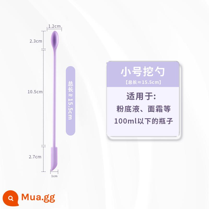 Mỹ Phẩm Muỗng Muỗng Thìa Silicone Nhũ Nước Mặt Kem Dưỡng Da Kem Nền Dạng Lỏng Mini Chai Nhẹ Hiện Vật Thìa Nhỏ Dụng Cụ - Muỗng silicon nhỏ