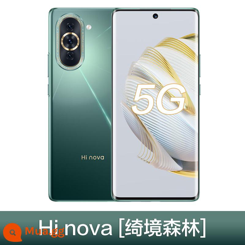 Cùng ngày [24 vấn đề giao hàng miễn phí bảo vật màn hình bị vỡ] Huawei Zhixuan Hi nova10 5G điện thoại di động hàng đầu chính thức cửa hàng chính thức màn hình cong hi nova90pro trang web chính thức hệ thống p50 mới 10 - rừng thần tiên