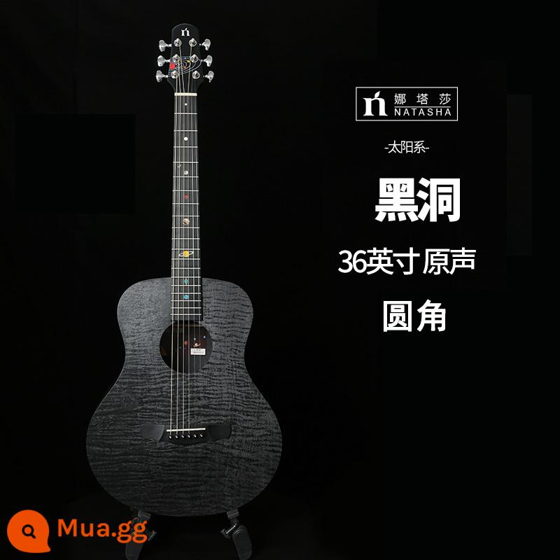 Natasha hệ mặt trời HPL veneer hố đen sao Thổ 36 inch 41 inch dân gian hộp điện guitar sinh viên nam nữ bắt đầu - Nhạc phim Phi lê lỗ đen 36 inch