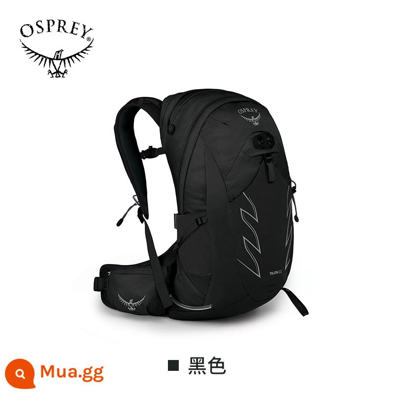 Ba lô du lịch leo núi OSPREY Talon 22L Devil's Claw Leo núi Đi bộ đường dài siêu nhẹ Đa chức năng Thân thiện với môi trường Ba lô Kitty Hawk - đen