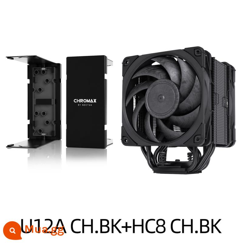 Tản nhiệt gió Owl NH-U12A CH.BK đen bóng A12X25PWM12 thế hệ tản nhiệt LGA1700 - U12A CH.BK+HC8 CH.BK nắp trên màu đen tuyền