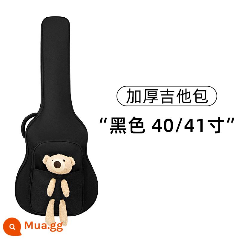 Túi Đựng Đàn Guitar 41 Inch 40 Inch Dân Gian Đàn Guitar Bao Túi Đa Năng 36 Dày Ba Lô Đàn Guitar Túi Bảo Vệ Đàn Piano - 40/41 inch màu đen huyền bí