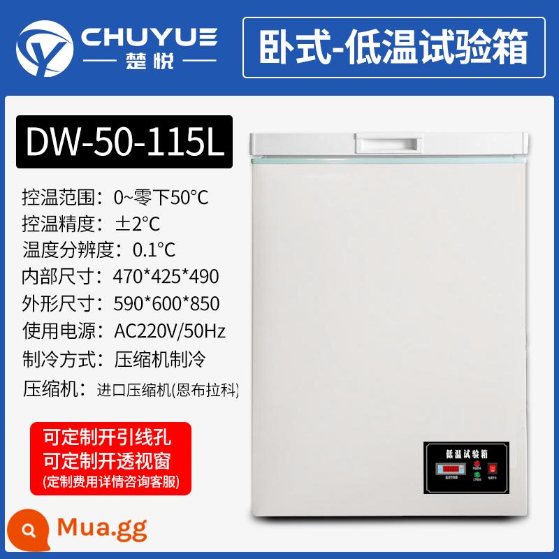 Chuyue DW-40 độ-60 nhiệt độ thấp buồng thử nghiệm nhiệt độ cao và thấp phòng thí nghiệm tủ lạnh hộp bảo quản tủ đông công nghiệp tủ đông - [Ngang] DW-50 độ 115 lít (nhập khẩu)