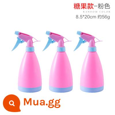 Bình xịt gia dụng, bình xịt tiệm làm tóc, bình xịt, vòi làm tóc chuyên dụng để tưới hoa, phun sương mịn, chai xịt nhỏ mỹ phẩm bằng nhựa - Bộ 3 màu hồng kẹo ngọt.