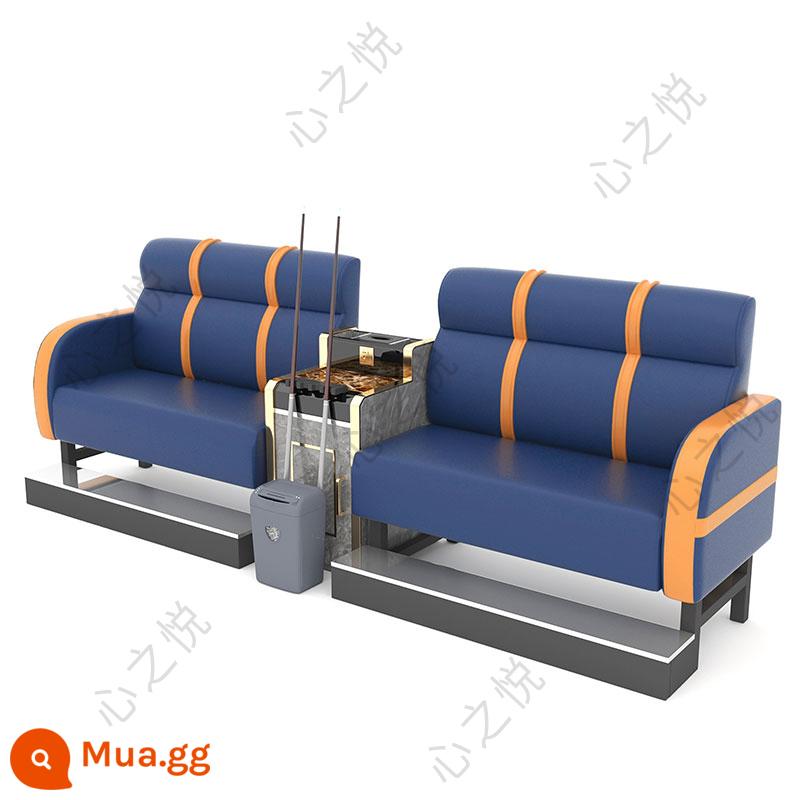 Bàn ghế bi-a mới ghế sofa bi-a ghế bi-a hội trường bi-a ghế đặc biệt ghế xem nhà sản xuất bàn ghế giải trí - Đệm xốp da Nappa sang trọng màu xanh cam