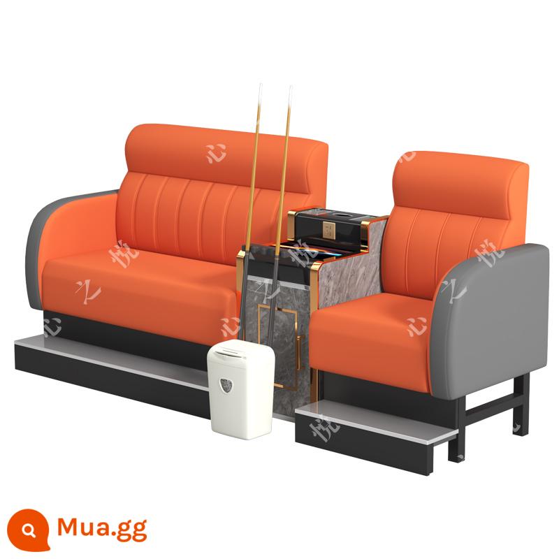 Bàn ghế bi-a mới ghế sofa bi-a ghế bi-a hội trường bi-a ghế đặc biệt ghế xem nhà sản xuất bàn ghế giải trí - Bao quanh 3 người màu xám cam sang trọng với các màu tùy chọn