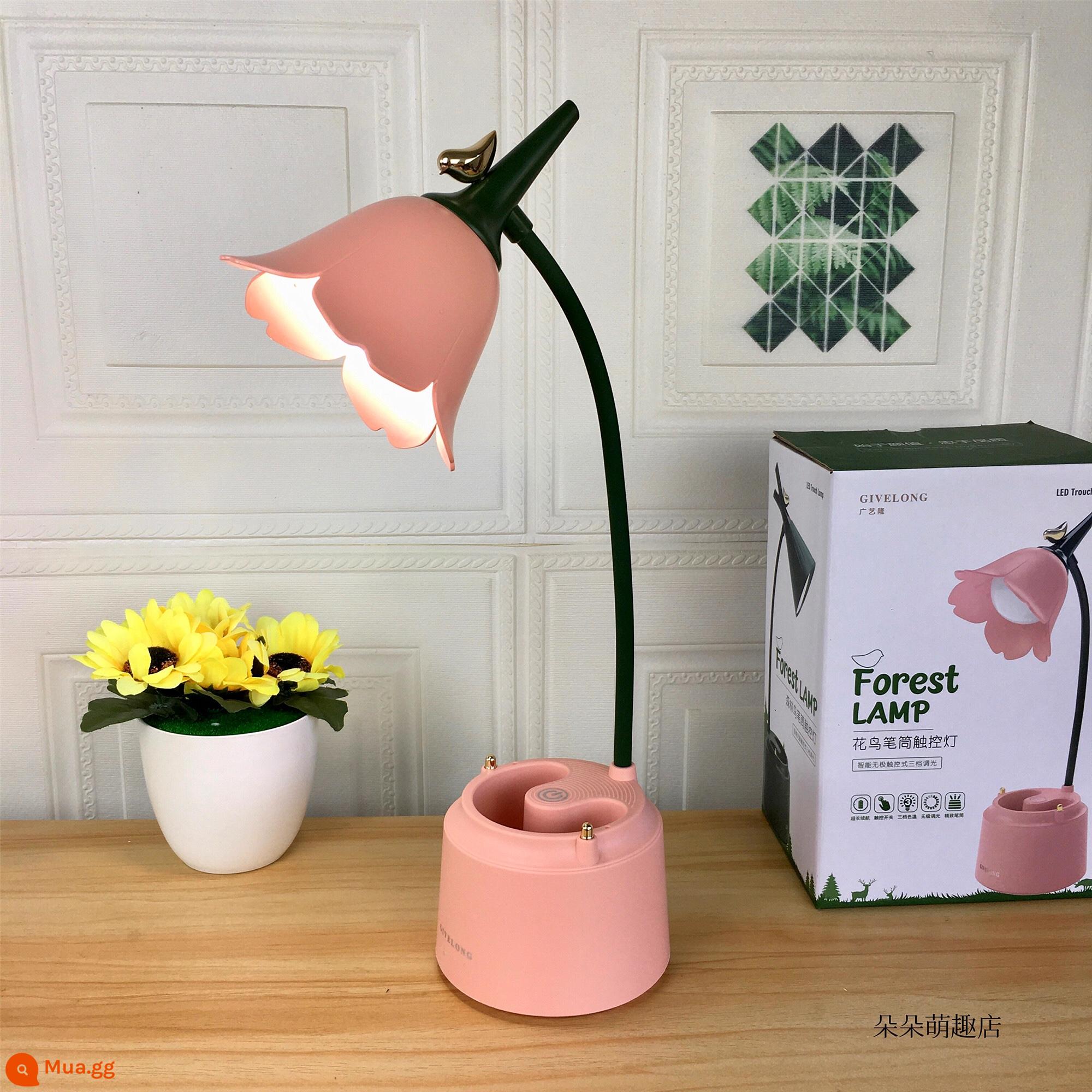 Meng chim học mắt led led lantern usb sạc plug -in đại học sinh viên ký túc xá giường ngủ ký túc xá giường ngủ cô gái trái tim - Hộp đựng bút hoa và chim hồng