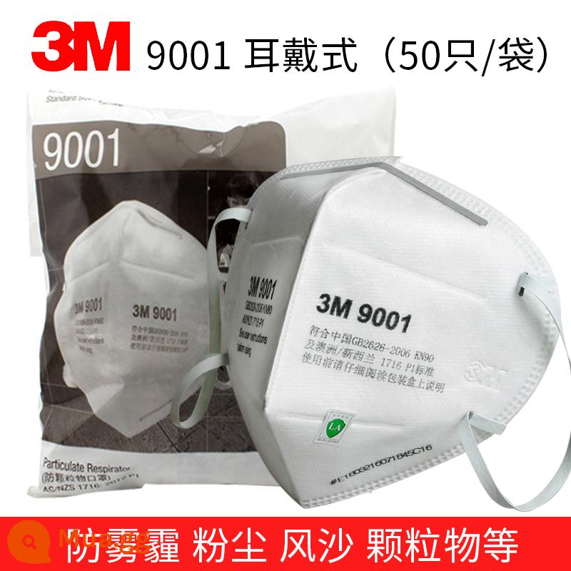 3M9501+KN95 Mặt nạ bụi Trang trí hội thảo công nghiệp khí nén, Bảo vệ giọt bụi được đánh bóng Bảo vệ đặc biệt - Vòng đeo tai 9001 KN90[50 cái/gói]