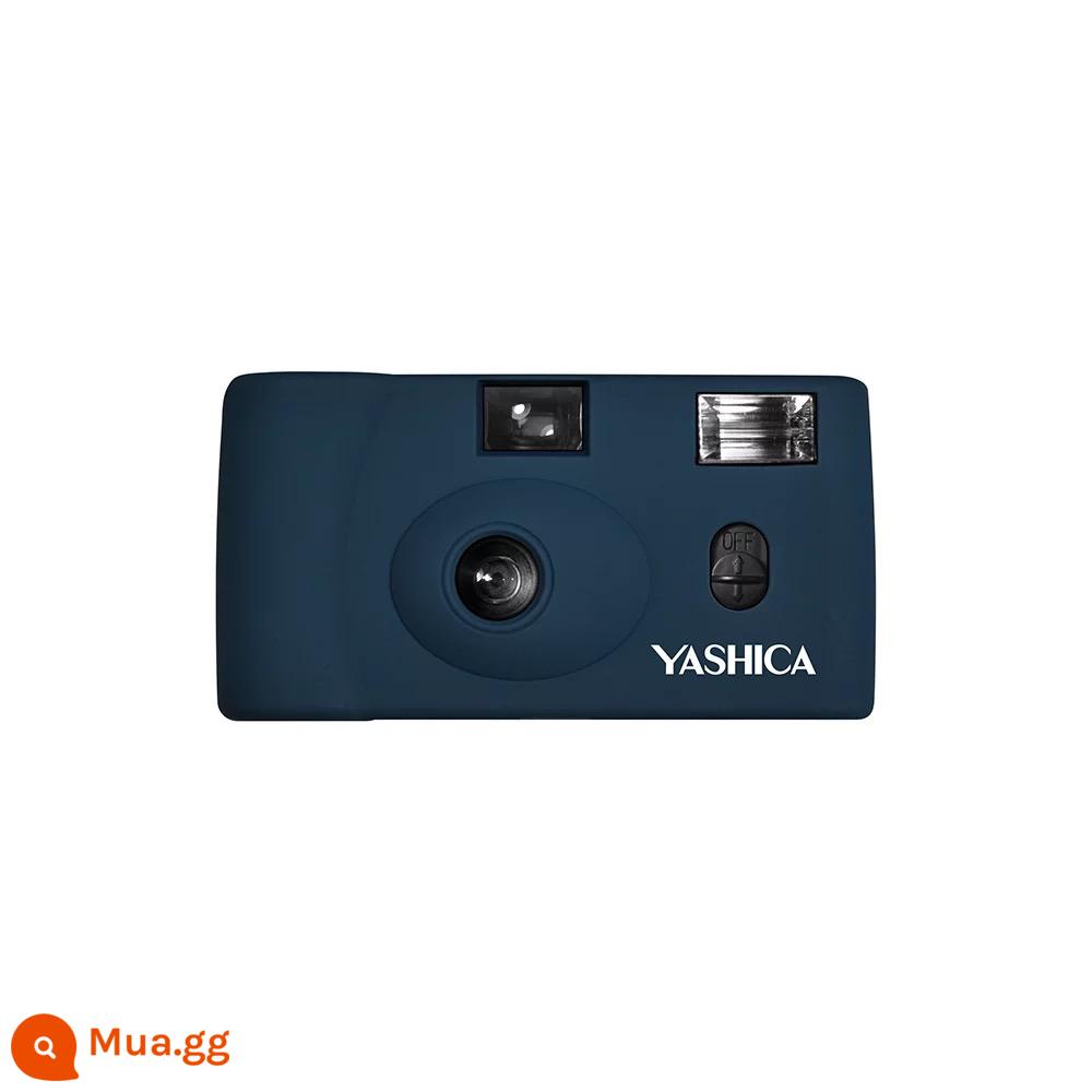 Máy phim giá trị cao YASHICA/Yashica MF1 có điều khiển đèn flash/gửi túi máy ảnh dây đeo tay pin - Phổ xanh