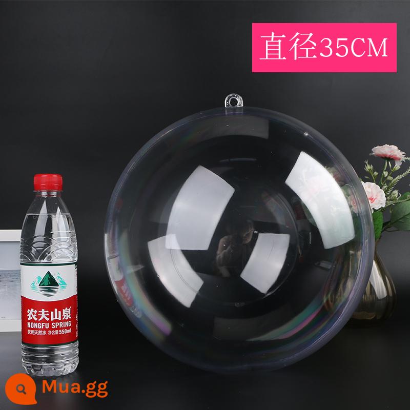 2-40cm bóng trong suốt bóng nhựa acrylic bóng rỗng bóng cưới trung tâm mua sắm trang trí treo bóng mẫu giáo trần treo - Bóng trong suốt 35cm 1 cái