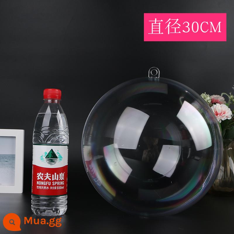 2-40cm bóng trong suốt bóng nhựa acrylic bóng rỗng bóng cưới trung tâm mua sắm trang trí treo bóng mẫu giáo trần treo - Bóng trong suốt 30cm 1 cái