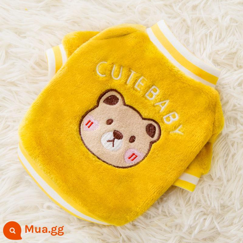 Double -sided Puppy Dog Dress - gấu vàng