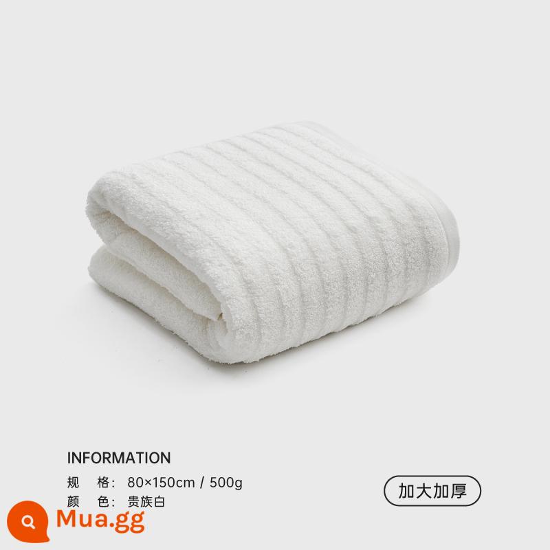 Khăn tắm Sanli cotton nguyên chất nam nữ cotton kháng khuẩn khăn lớn hộ gia đình thấm hút người lớn khăn quấn nam mới 2022 mùa đông - Noble White Plus