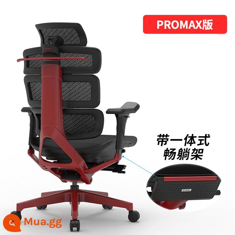 Ghế máy tính Ergomax Evolution2 Max ghế làm việc tại nhà ghế chơi game thoải mái ghế văn phòng - Phiên bản PROMAX Manchester Red + Chân đế ngả lưng