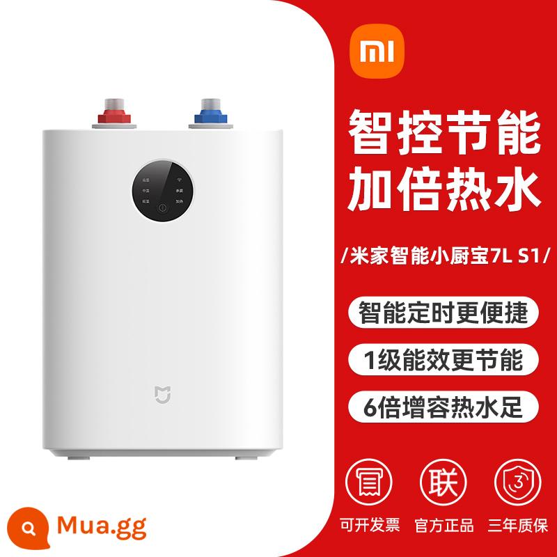 Máy nước nóng điện nhà bếp Xiaomi Xiaochubao loại trữ nước nóng kho báu nước nóng nhỏ tiết kiệm năng lượng dưới quầy máy nước nóng điện tức thời tức thời - [Dịch vụ khách hàng đã thay đổi giá và nhận được với giá 409] Kho báu nhà bếp thông minh Mijia 7L S1 có hàng và vận chuyển nhanh chóng