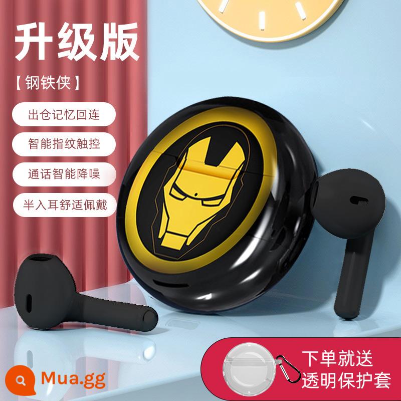 Tai nghe bluetooth true wireless Disney thời lượng pin siêu dài cute 2022 phong cách mới phù hợp Huawei Xiaomi Apple - Phiên bản giới hạn - Iron Man [Sản phẩm chính hãng đồng thương hiệu Disney + 365 ngày thay thế + sửa chữa + sẵn sàng kết nối sau khi mở nắp]