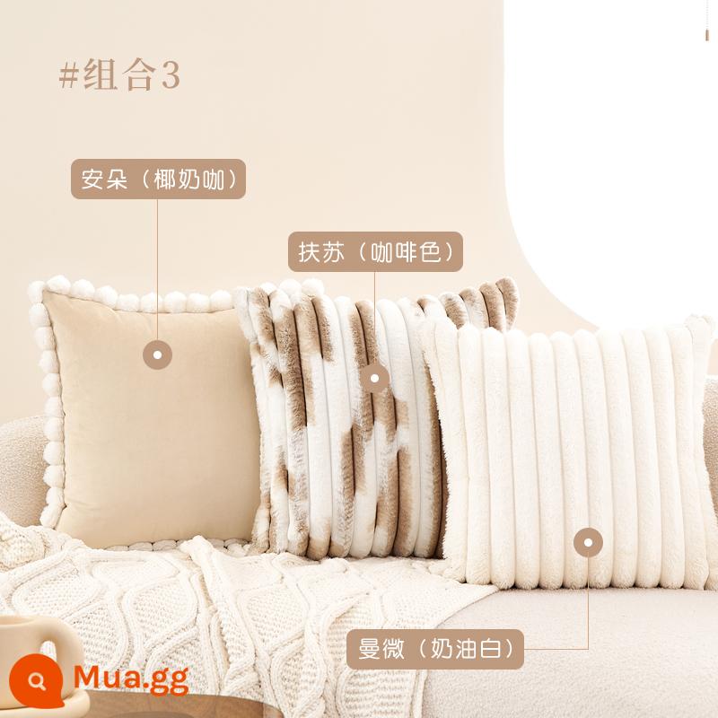 Gối Sofa Phòng Khách Ins Gió Sang Trọng Gối Đệm Lưng Dễ Thương Đệm Đèn Hiện Đại Sang Trọng Áo Gối Chần Gòn Không Lõi - Liên minh 3 Risho 10 nhân dân tệ