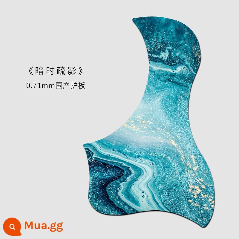 Bảo vệ đàn guitar rung cùng phụ kiện veneer bảng 41 inch 40 ballad trang trí gảy đàn miếng dán trong suốt màng bảo vệ - [Trong nước] Shadows in the Dark (guitar 36-41 inch)