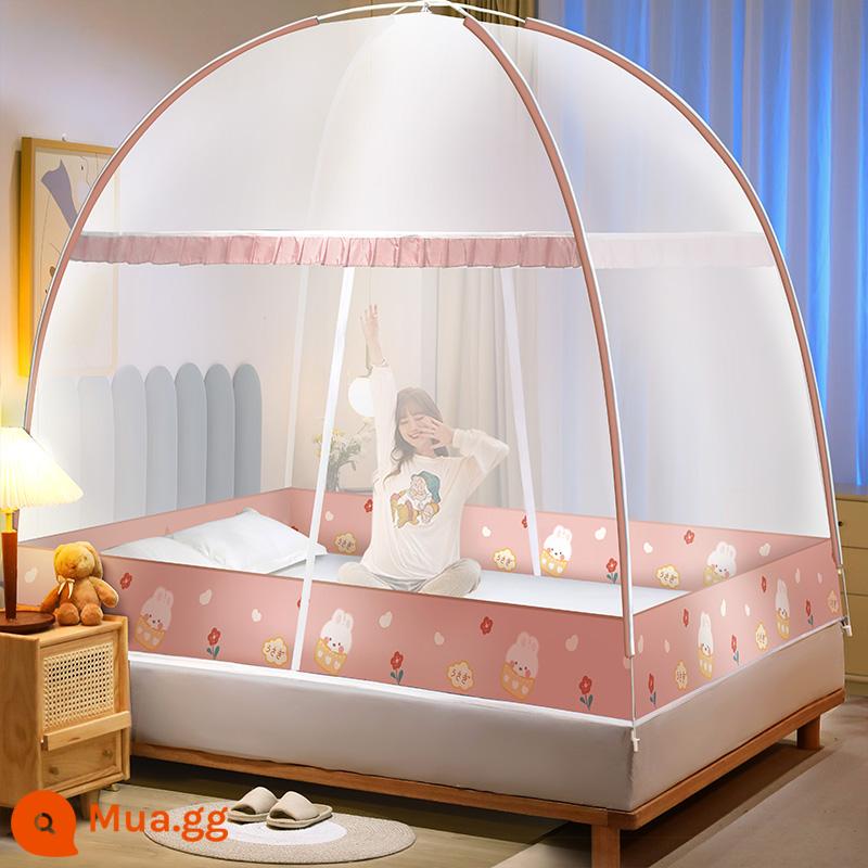 2023 mới không cần lắp đặt yurt home màn chống muỗi đơn giản tài khoản mẫu phòng ngủ trẻ em 2022 lều nhỏ - Flower Rabbit [Mới 2022] Không chứa formaldehyde hạng A Được Baoma khuyên dùng