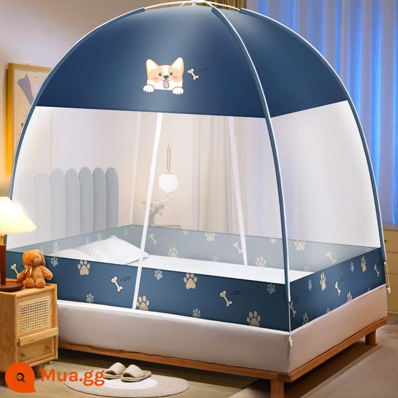 2023 mới không cần lắp đặt yurt home màn chống muỗi đơn giản tài khoản mẫu phòng ngủ trẻ em 2022 lều nhỏ - Corgi [Áo vải chống bụi] Không chứa formaldehyde hạng A Được Baoma khuyên dùng