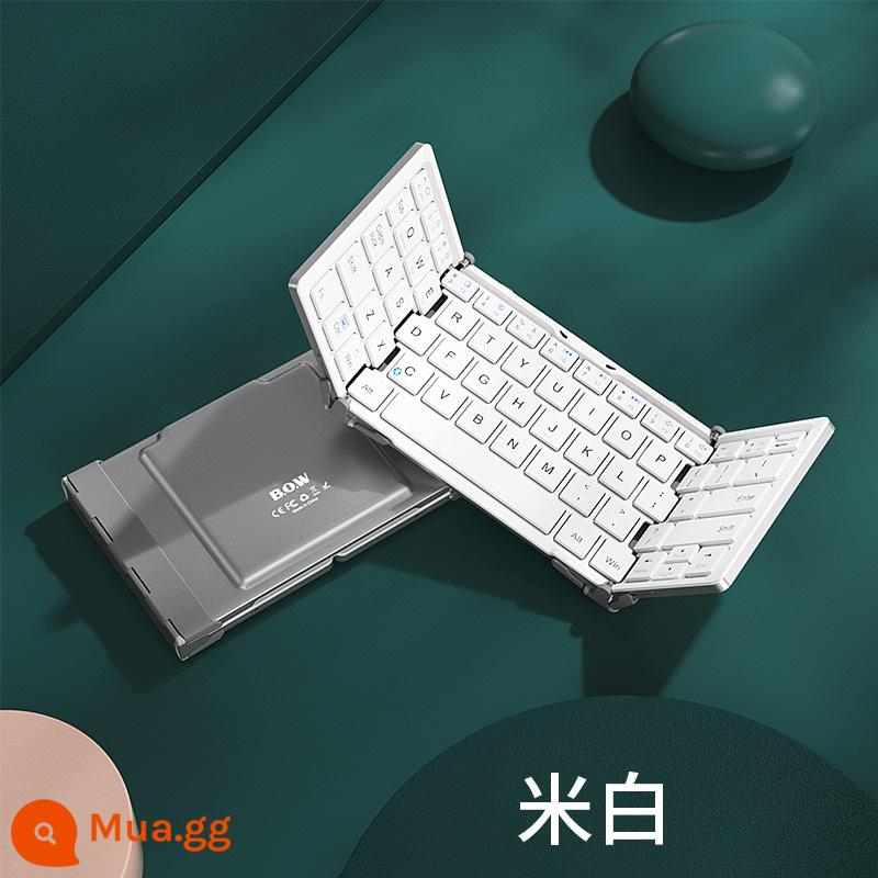 [Trực tiếp chính thức của Flagship] BOW Hangshi Folding Bluetooth Keyboard Mouse Set Máy tính xách tay bên ngoài Apple Mobile Tablet Universal iPad Typing Special Portable Mini - Be