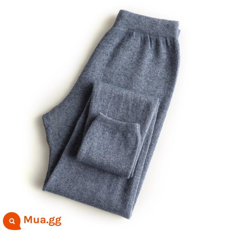 Quần cashmere cho trẻ em Quần len bé trai dày vừa phải Quần lót bé gái Quần ấm vừa và lớn cho trẻ em Quần len trẻ em Quần cotton - Nữ--màu xám đậm