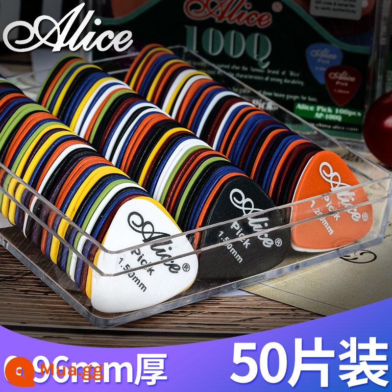 Alice Guitar Paddite Scrub ABS Guitar Guitar Cousin Box - Dày 0,96mm, gói 50 miếng