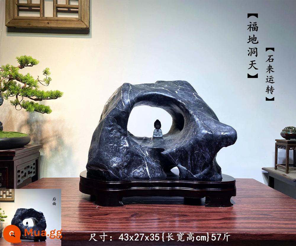 Trang trí đá Lingbi tự nhiên đá thô phòng khách phòng khách Bonsai Taihu Stone Office Xuangan Town House Loc -Water Stone Stone - Màu