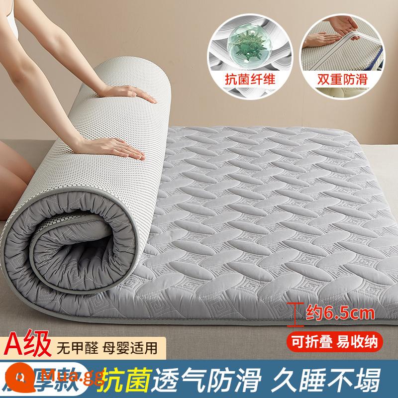 Đệm đệm cho thuê nhà mùa hè đặc biệt ký túc xá sinh viên đơn thảm xốp nệm tatami tầng thảm ngủ - Milan-Xám nhạt [Phong cách kháng khuẩn] ✅Được nâng cấp và làm dày hơn