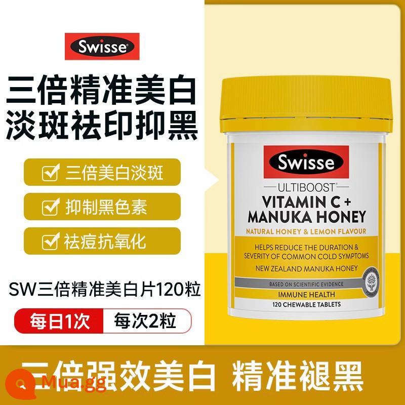 Viên uống lợi khuẩn swisse women's nam việt quất phụ nữ mang thai chăm sóc vùng kín chuyên biệt dưỡng phụ khoa phụ nữ Úc - [swisse Vitamin C 120 Viên] Làm trắng toàn thân, đẩy lùi sắc vàng sậm