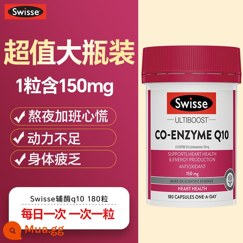 Swisse coenzym q10 bảo vệ cơ tim tim mạch và mạch máu não hàng nhập từ Úc flagship store - [Chai lớn Value] Swisse Coenzym 150mg-180 viên