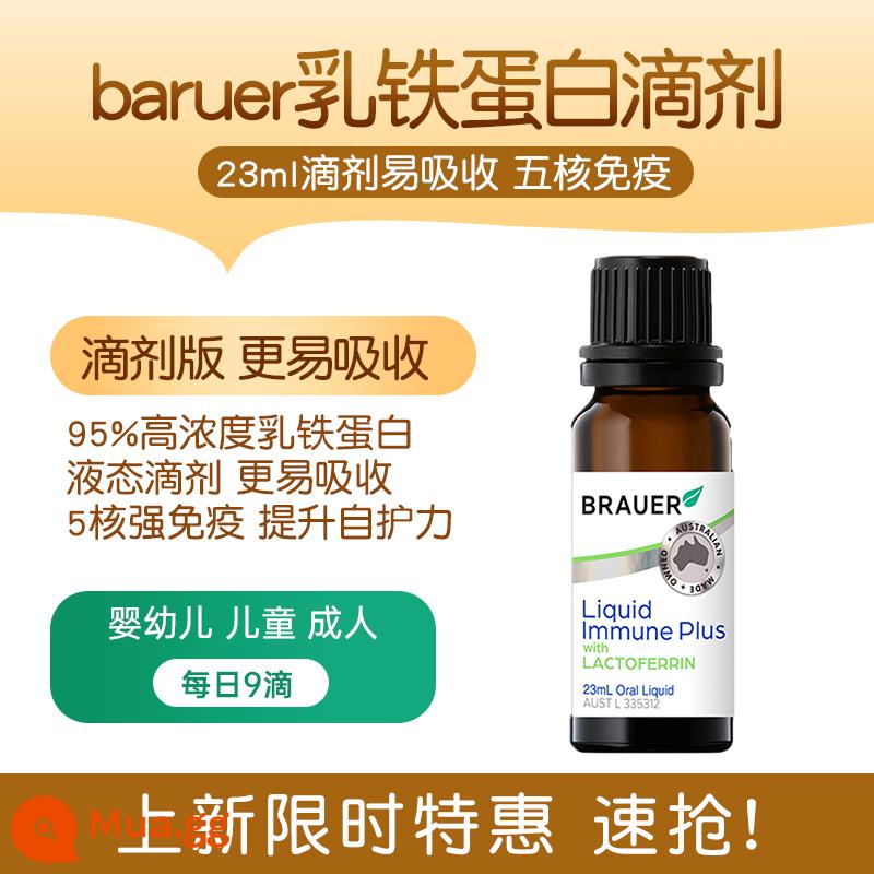 Lactoferrin cải thiện men vi sinh điều chế sữa bột cho trẻ sơ sinh bé sơ sinh bé bé miễn dịch Úc neurio - [brauer Lactoferrin Drops] Miễn dịch Pentacore dạng lỏng đậm đặc