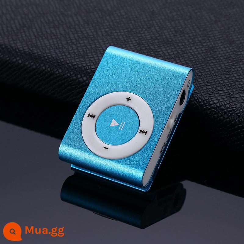 MP3 Portal Lắng nghe Nhỏ sinh viên di động phiên bản MP3 Mini Mini Portable Music Trình phát cắm vào bài hát nghe mp3 - kẹp màu xanh