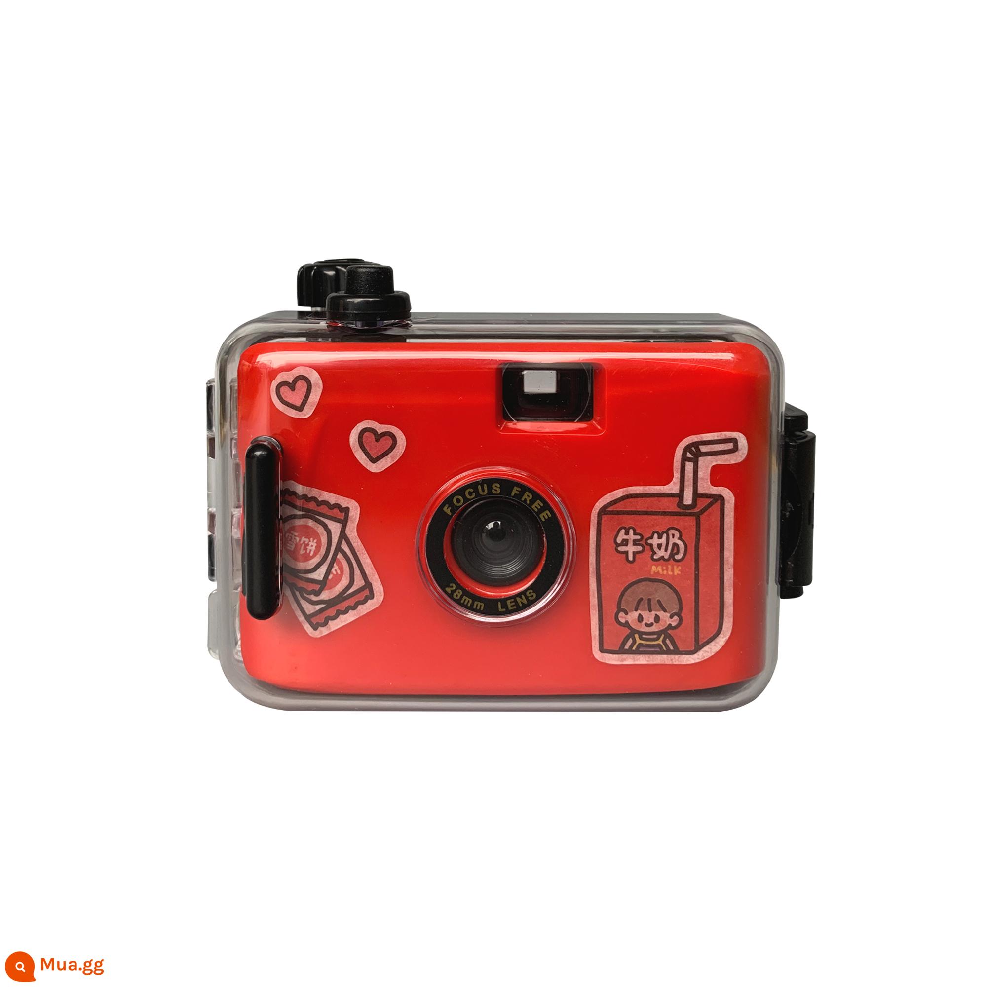 Miễn phí vận chuyển đánh lừa máy ảnh phim retro máy phim không Polaroid không dùng một lần máy ảnh phim quà tặng ngày sinh viên - máy ảnh vỏ đen đỏ