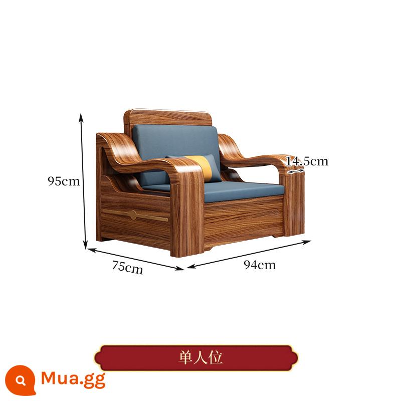 Wujinmi đầy đủ sofa bằng gỗ kết hợp hiện đại ánh sáng phòng khách sang trọng lưu trữ lưu trữ đồ nội thất mới của Trung Quốc - Đơn