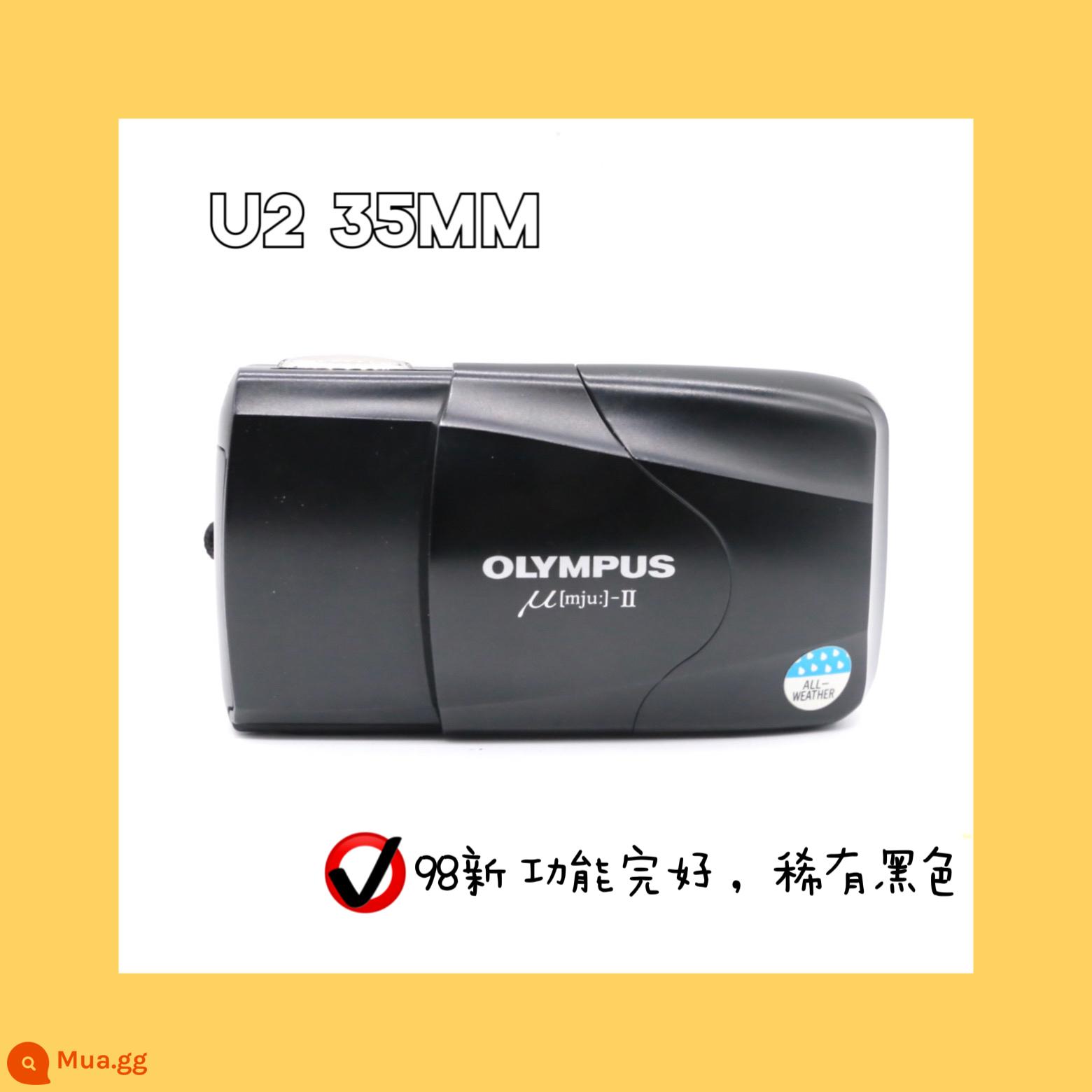 Olympus U2 Cố định Focus U1 U3 Zoom80 115 140 Máy ảnh tiêu cực Zhuangdafei đính kèm pin - U2 tiêu điểm cố định 35MM 98 pin đen hiếm mới miễn phí