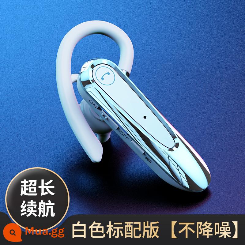 Tai nghe bluetooth không dây khử tiếng ồn thực sự, thời lượng pin siêu dài, móc tai, thời gian chờ giao hàng siêu dài, tài xế lái xe đặc biệt dành cho lái xe - Phiên bản tiêu chuẩn màu trắng