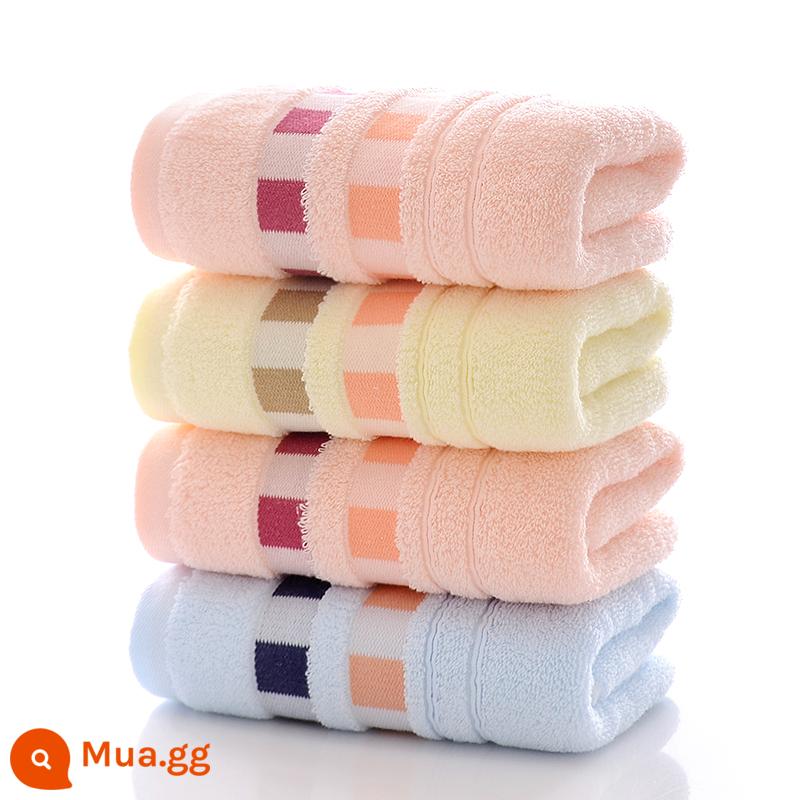 3 gói khăn mặt dày cotton nguyên chất rửa mặt gia đình dành cho cặp đôi, khăn tắm cotton cỡ lớn, mềm mại và thấm hút, bán hàng trực tiếp tại xưởng - Vuông cao cấp [33*73] 3 gói [cotton]