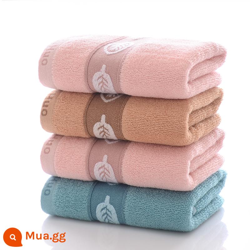 3 gói khăn mặt dày cotton nguyên chất rửa mặt gia đình dành cho cặp đôi, khăn tắm cotton cỡ lớn, mềm mại và thấm hút, bán hàng trực tiếp tại xưởng - Lá mùa thu [33*73] 3 gói [bông]