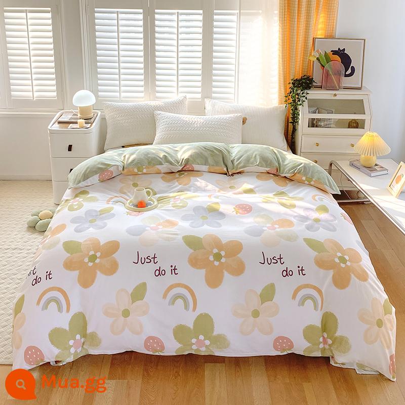 100% cotton Tân Cương vỏ chăn đơn mảnh vỏ chăn cotton 150x200x230 chăn trẻ em đơn 1.5m 180cm2 - Ấm áp như mùa hè