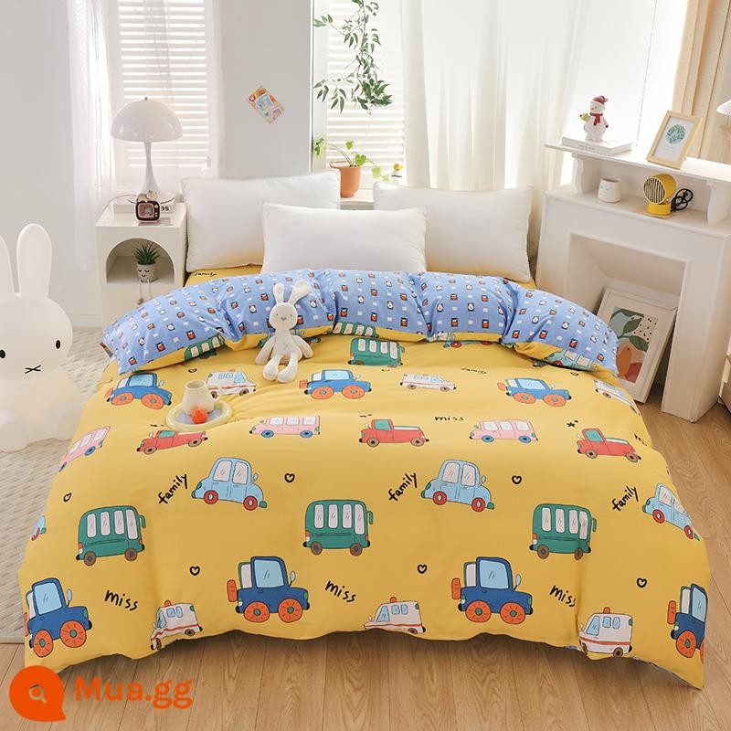 100% cotton Tân Cương vỏ chăn đơn mảnh vỏ chăn cotton 150x200x230 chăn trẻ em đơn 1.5m 180cm2 - xe hơi