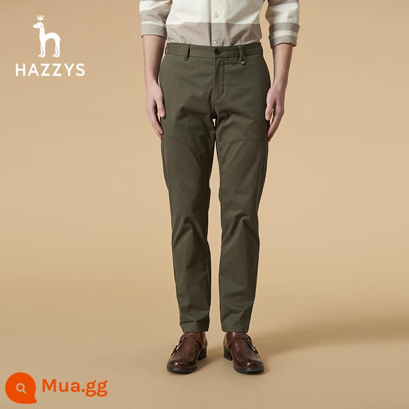 Hazzys Hargis mùa đông mùa đông sản phẩm mới Quần thường - Khaki