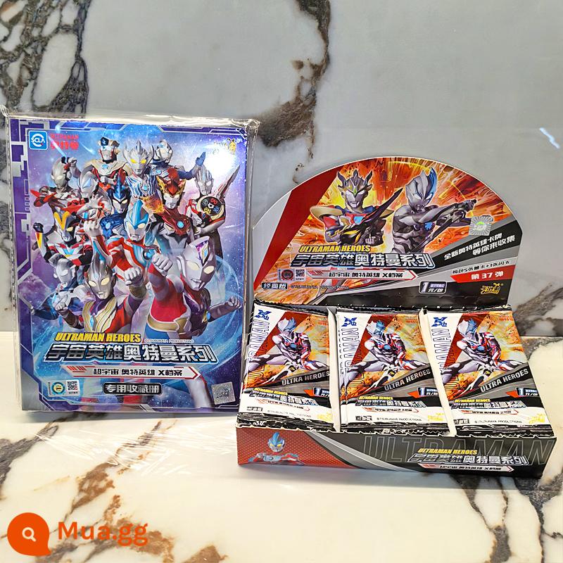 Ultraman Card Glory Edition 19th Bullet Ten Yuan Pack 3D Classic 33 Bullet Collection Album Ảnh Ngôi Sao Trong Suốt Thẻ HOẶC - Mẫu cổ điển, hộp lớn gồm 36 gói 216 thẻ + 1 sách sưu tập (thẻ hiếm phải được phát hành)